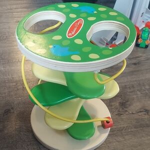 Melissa & Doug Green and Yellow Spiral Activity Toy